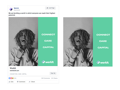 Marketing Flyer and Mockup Facebook AD for Workit