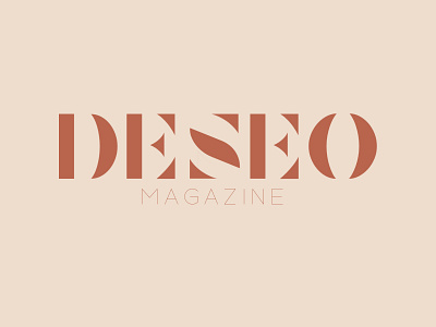 Logo for DESEO Magazine branding brown creative design logo magazine pixelmator simple