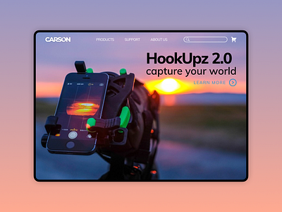 Carson Hookupz 2.0 landing page