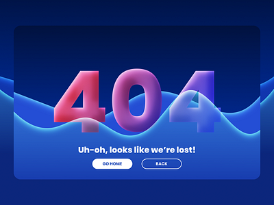 404 error page 404 daily ui 008 error gradients illustration