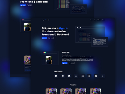 My Portifolio dark dark theme developer jobs landing page landing page dark portifolio ui uiux website