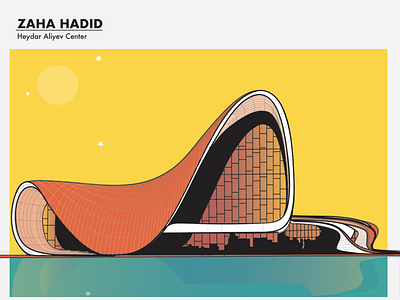 ZAHA HADID architecture illustrator poster design zaha hadid