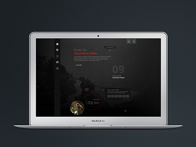 Portfolio Website black clean flat layout minimal navigation ui ux web webdesign website