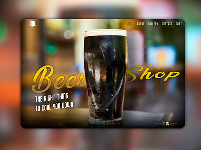 Daily UI Challenge #003 - Landing Page beer beer branding branding dailyui design photoshop shop ui ux