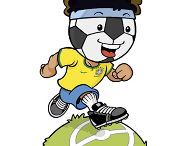 Brazil brazil character design digital draw footbal humor soccer world cup