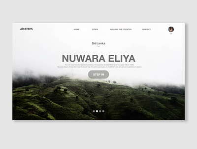 Hiking website home page app lanka minimal typography ui uidesign ux web webdesign website website design