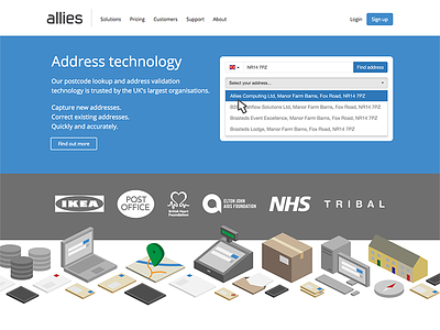 Allies Computing Homepage 2016 homepage isometric website