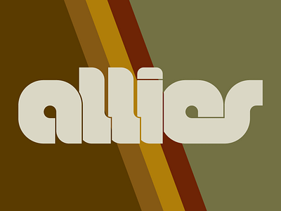 70s Allies Logo by Stephen Keable on Dribbble