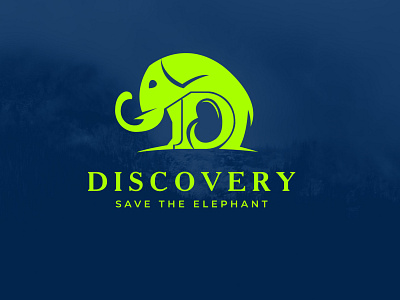 Discovery.... Save the Elephant animal branding business creative graphic design illustration logo logo design