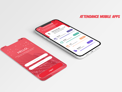 Attendance Mobile Apps design graphic design mobile ui ui design web