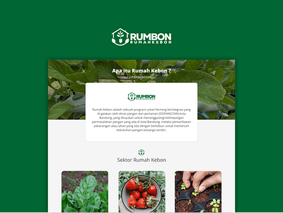 RUMAH KEBON: URBAN FARMING LANDINGPAGE figma landingpage ui ui design web