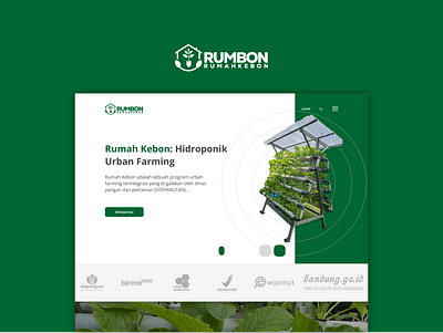 RUMAH KEBON: URBAN FARMING design figma landingpage ui web