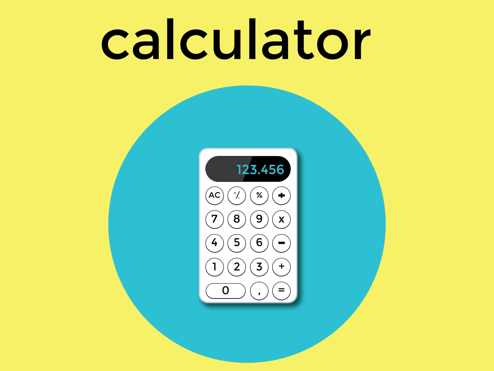 calculator by amirul m on Dribbble