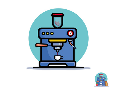 coffee machine illustration