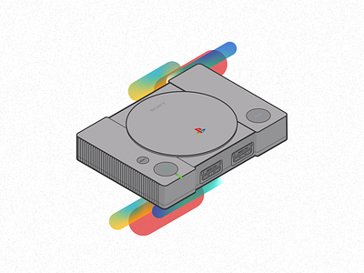 PS1 illustrator isometric playstation ps1 vector