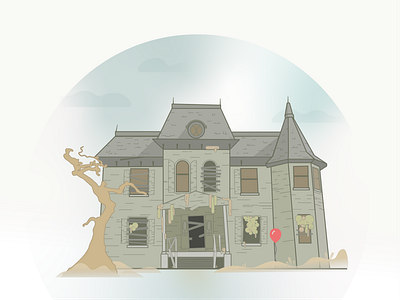 The Well House from IT adobe illustrator halloween home houses illustrator spooky vector
