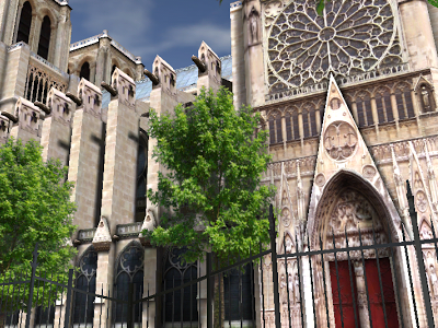 Mobile Virtual visit of Notre Dame de Paris in 3D