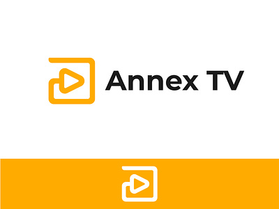 Annex TV Logo Design a letter branding brandmark broadcast content production design entertainment identitydesign live logo logo design logo mark media play play button vector video video logo