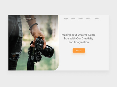 Photography Website Design clean design minimalist model photography ui ux ui design website design