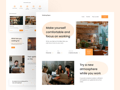 Working Space - landing Page