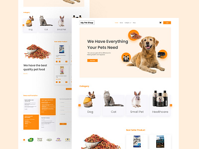 Pet Shop Website Design