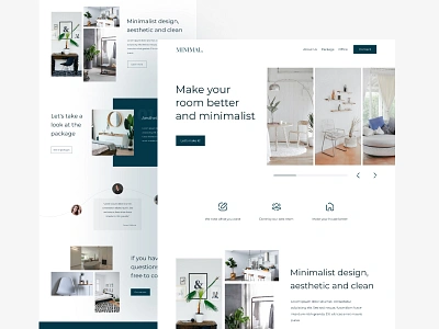 MINIMAL - Interior Landing page clean design clean website design design inspiration interior interior architecture landing page minimalist ui ux ui ux ui ux web web design website concept website design