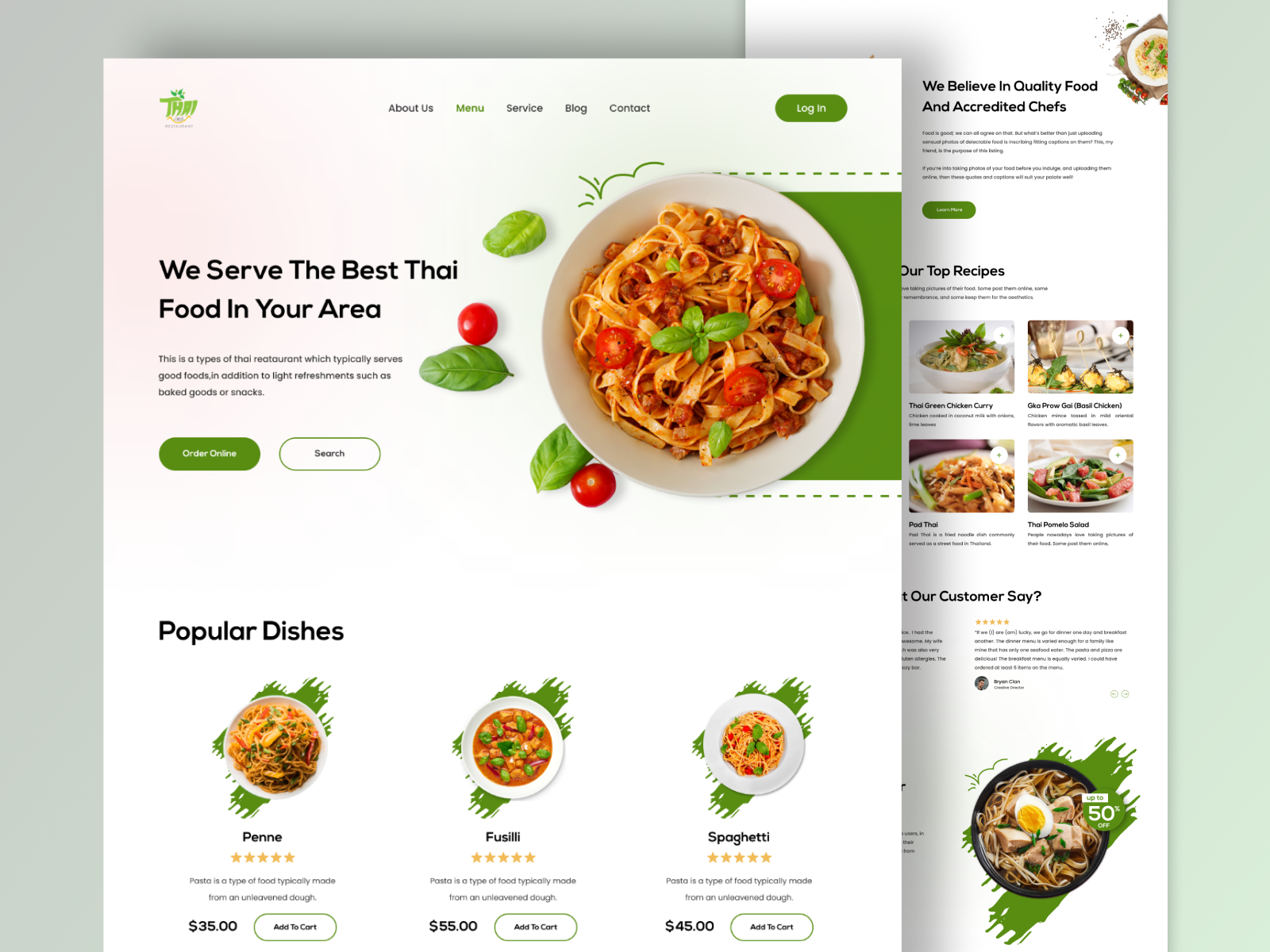 Restaurant Food Delivery Landing Page By Md Sayeed Ullah On Dribbble