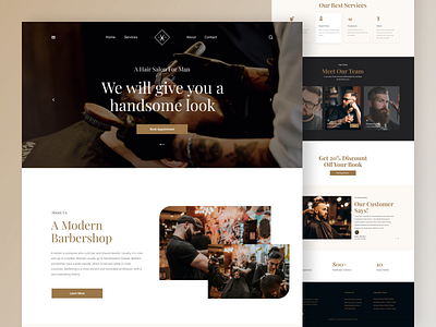 Barbershop Landing Page