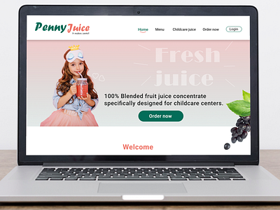 Juice website Homepage design fresh graphic design homepage juice ui ux website
