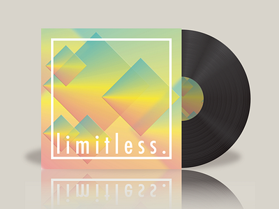 limitless. album cover design vector illustration