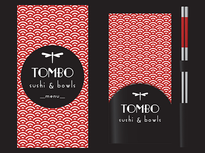 Tombo – Sushi & Bowls / Menu & Table Set branding branding concept logo restaurant restaurant branding restaurant logo sushi sushi logo