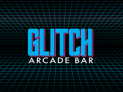 GLITCH - Arcade Bar 80s 90s arcade arcade game bar brand brand identity branding branding design design gaming illustration logo logo design vector vector illustration