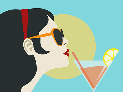 Cocktail Time Vector Illustration