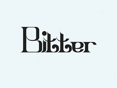 "Bitter" calligraphy cartoon design food graphic design graphicdesign lettering logo type