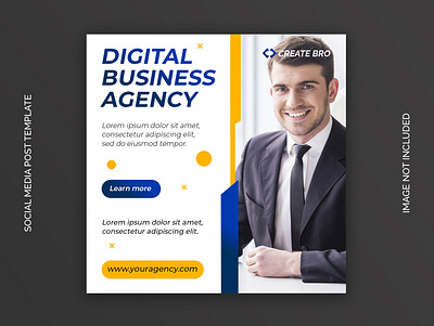 Digital business agency banner template Premium Psd facebook