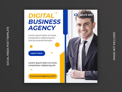 Digital business agency banner template Premium Psd facebook