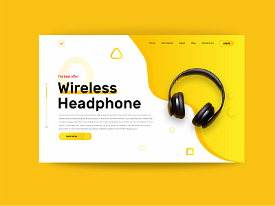 E-commerce Website Design design e commerce e commerce website ecommerce ecommerce design headphone landing page uidesign uiux vector website concept website design websites