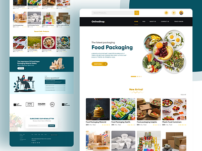 Food Packaging Web Design