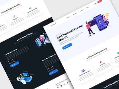 Online payment solution landing page