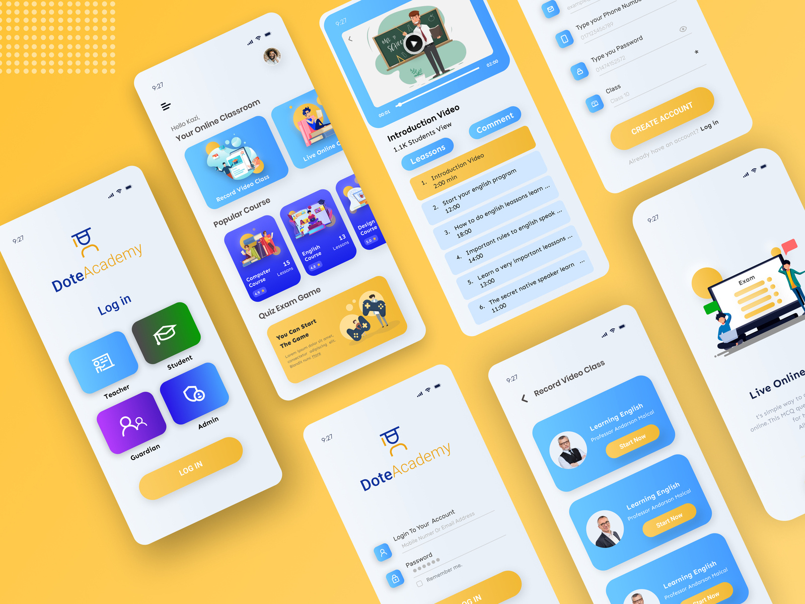 E-learning Educational App UI/UX Design by Kazi Mahbub on Dribbble