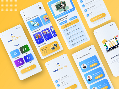 E-learning Educational App UI/UX Design app design app ui ux app ux classes classroom e class e learning e learning education education app educational learning app mobile app mobile ui online class online classroom online e learning online education uidesign ux research