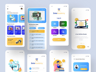 E-learning Educational App UI/UX Design app app design app education app ui e learning education education app education logo education website educational educational app educational branding elearning elearning courses lerning app mobile app mobile app design mobile application mobile ui