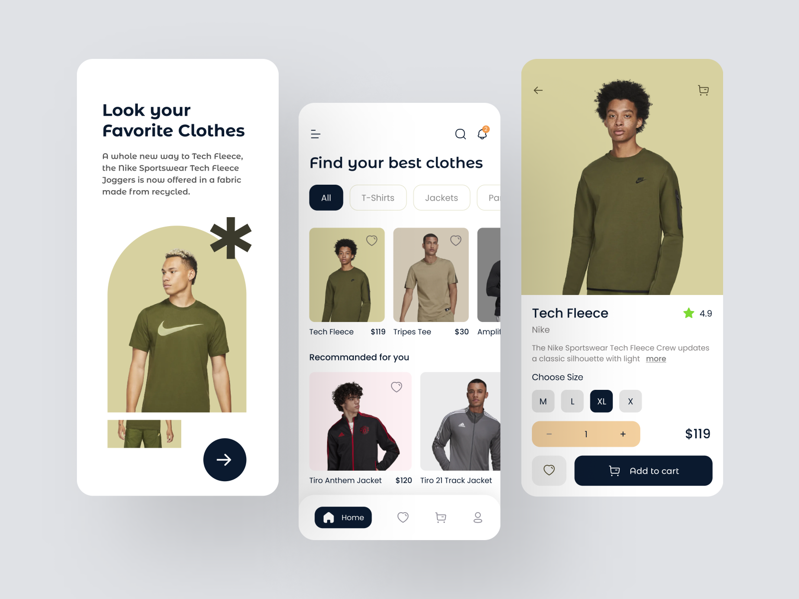 Clothes Mobile App Design by Kazi Mahbub on Dribbble