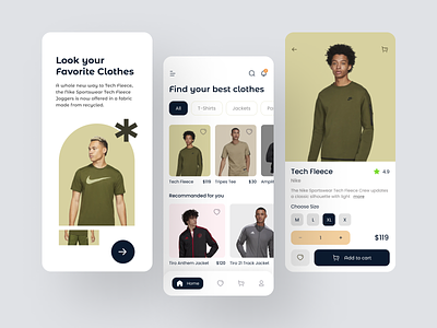Clothes Mobile App Design