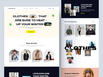 Fashion e-commerce landing page