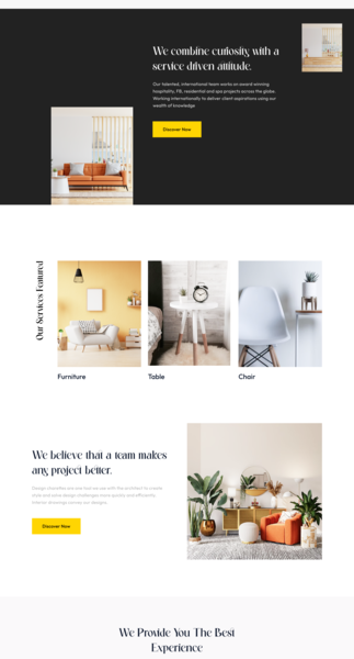 Interior Design Studio Landing UI by Kazi Mahbub for Sadax Studio on ...