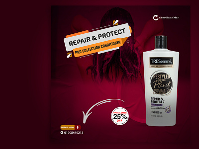 TRESemme Shampoo Social Media Post Design ads design branding conditioner post design design food banner post design shampoo post design shampoo social media design social media post design social post design tresemme post design tresemme social media ui