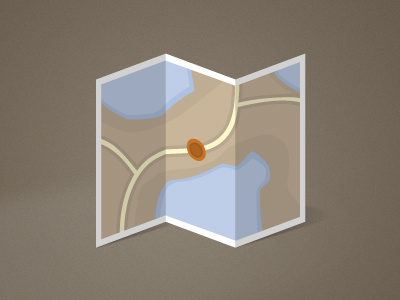 Simple Map Icon icon map