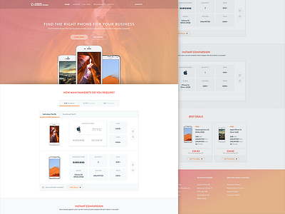 CBP Orange ver. interface iphone landing site ui user ux web