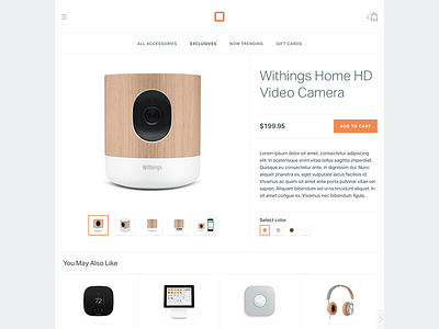 Digital Square Product page ecommerce interface landing site ui user ux web